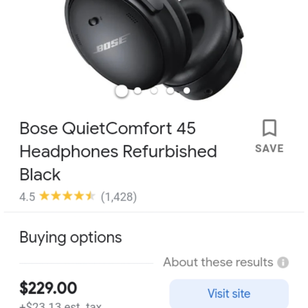 Bose head phones